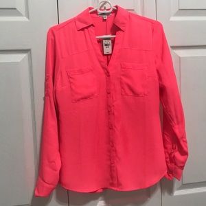 Express The Portofino Shirt Hot Pink